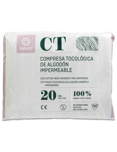 Compresas Tocologicas Indas Algodon 20 U