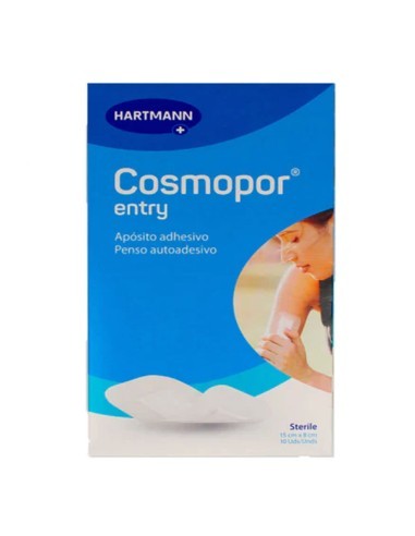 Cosmopor Entry Aposito Esteril 10x6cm para protección y cuidado de heridas