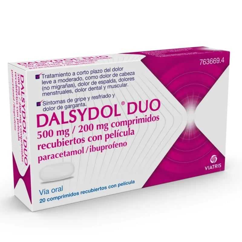 Dalsydol Duo 500 Mg/200 Mg 20 Comprimidos