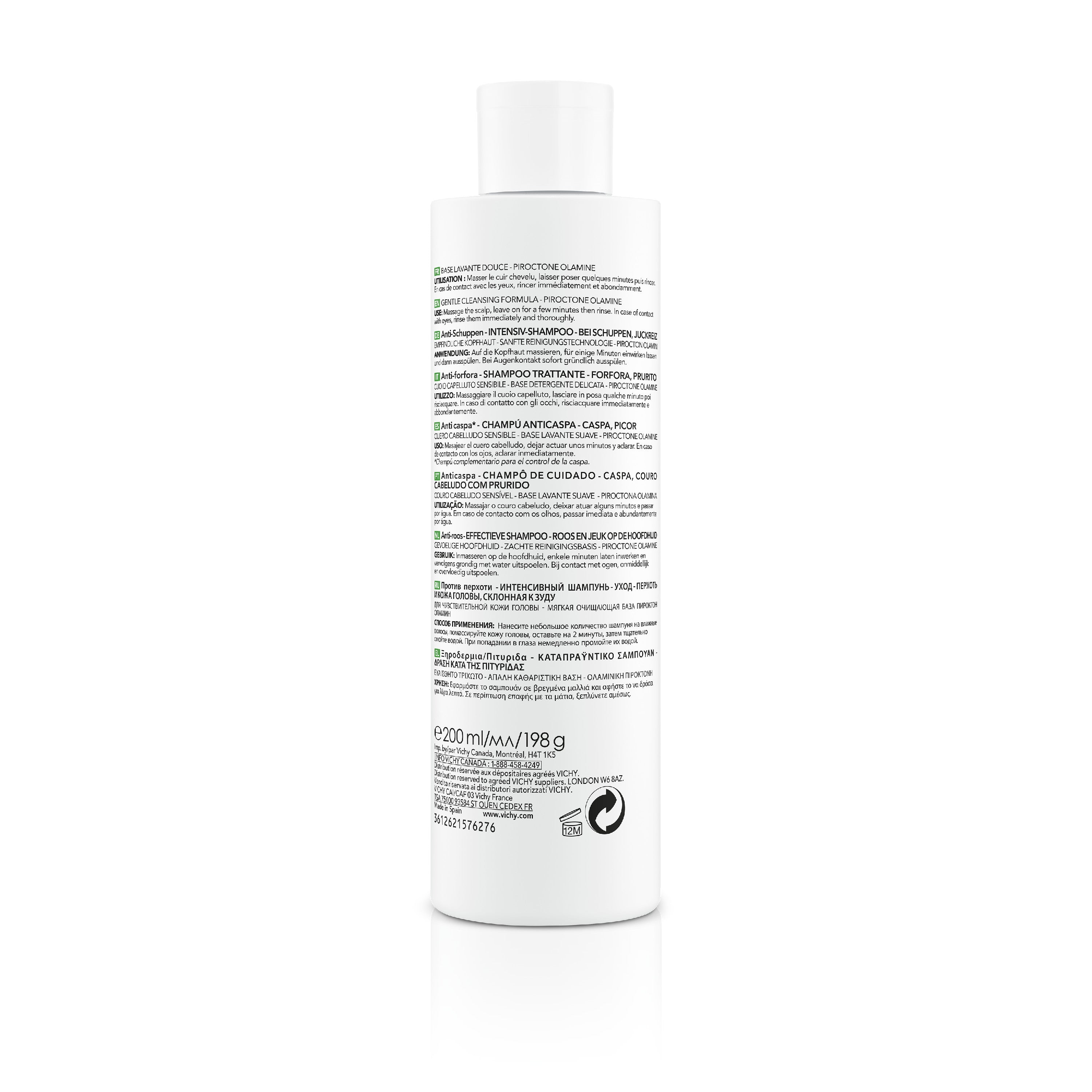 Vichy Dercos Champú Anticaspa Cuero Cabelludo Sensible · 200 ml