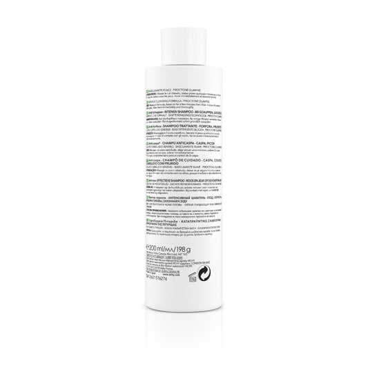 Botella de Vichy Dercos Champú Anticaspa para Cuero Cabelludo Sensible de 200 ml