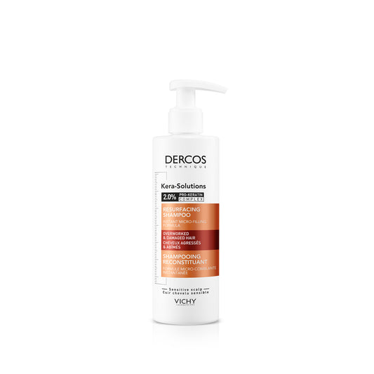 Botella de Vichy Dercos Kera-Solutions Champú Reconstituyente de 250ml