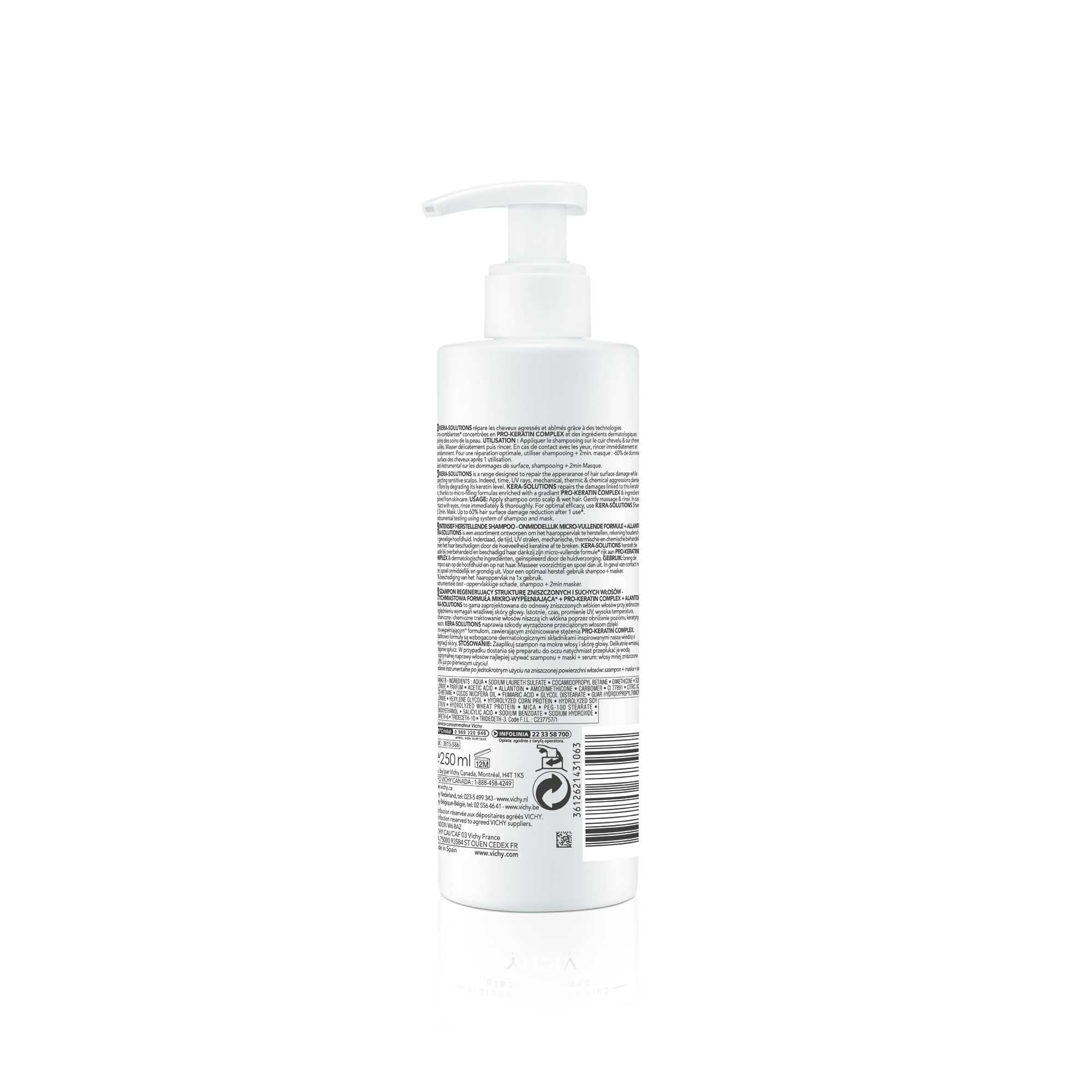 Vichy Dercos Kera-Solutions Champú Reconstituyente · 250 ml