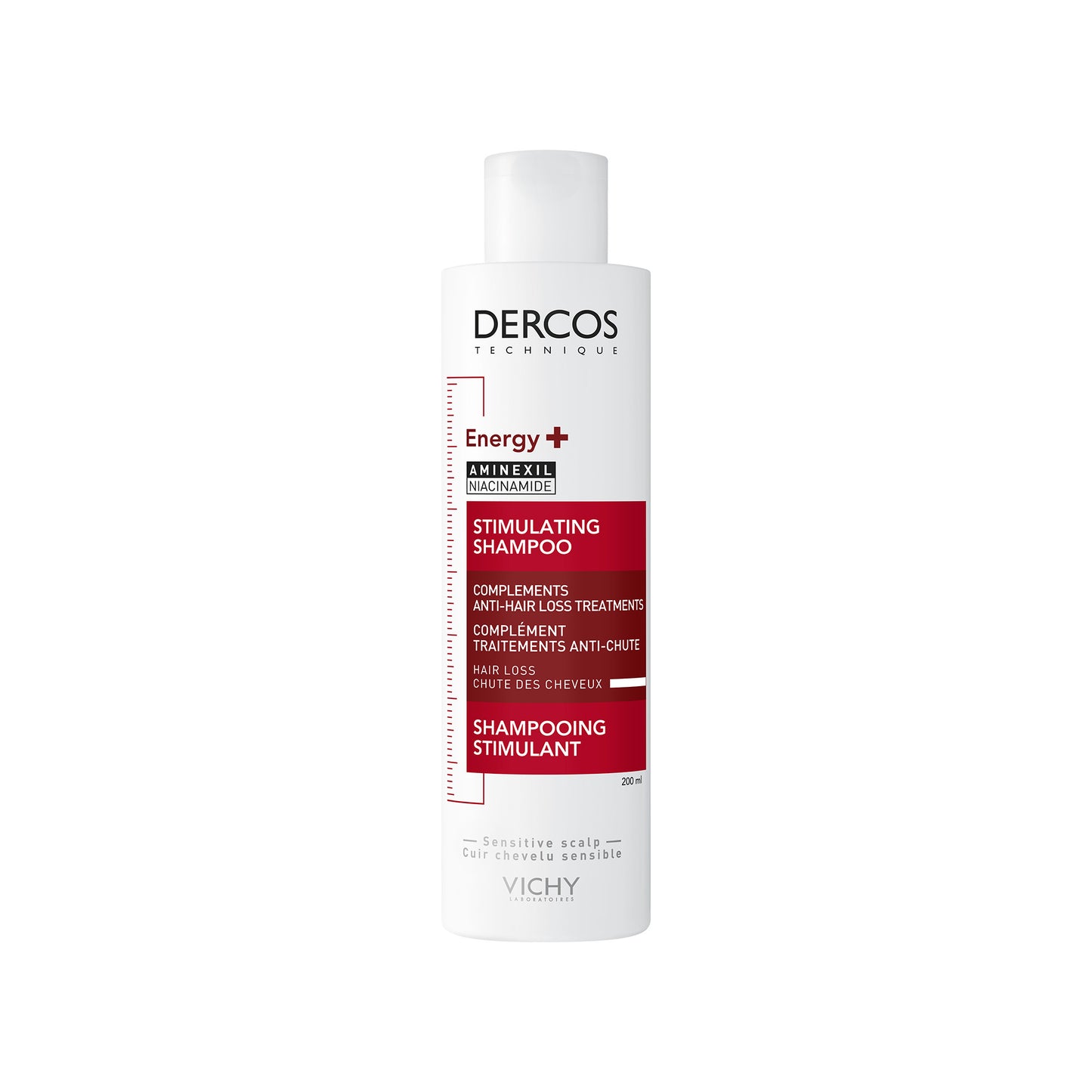 Bote de Vichy Dercos Champú Estimulante Aminexil de 200 ml