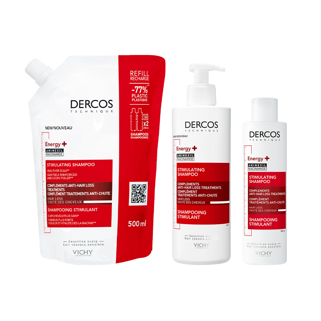 Vichy Dercos Energy+ Champú Estimulante · Pack + Recarga