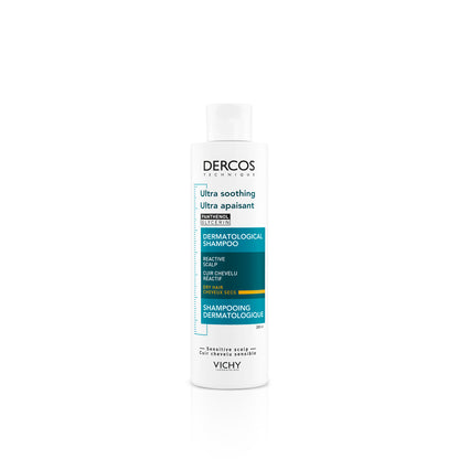 Vichy Dercos Champú Ultra Calmante para cabello seco o coloreado en envase de 200 ml.
