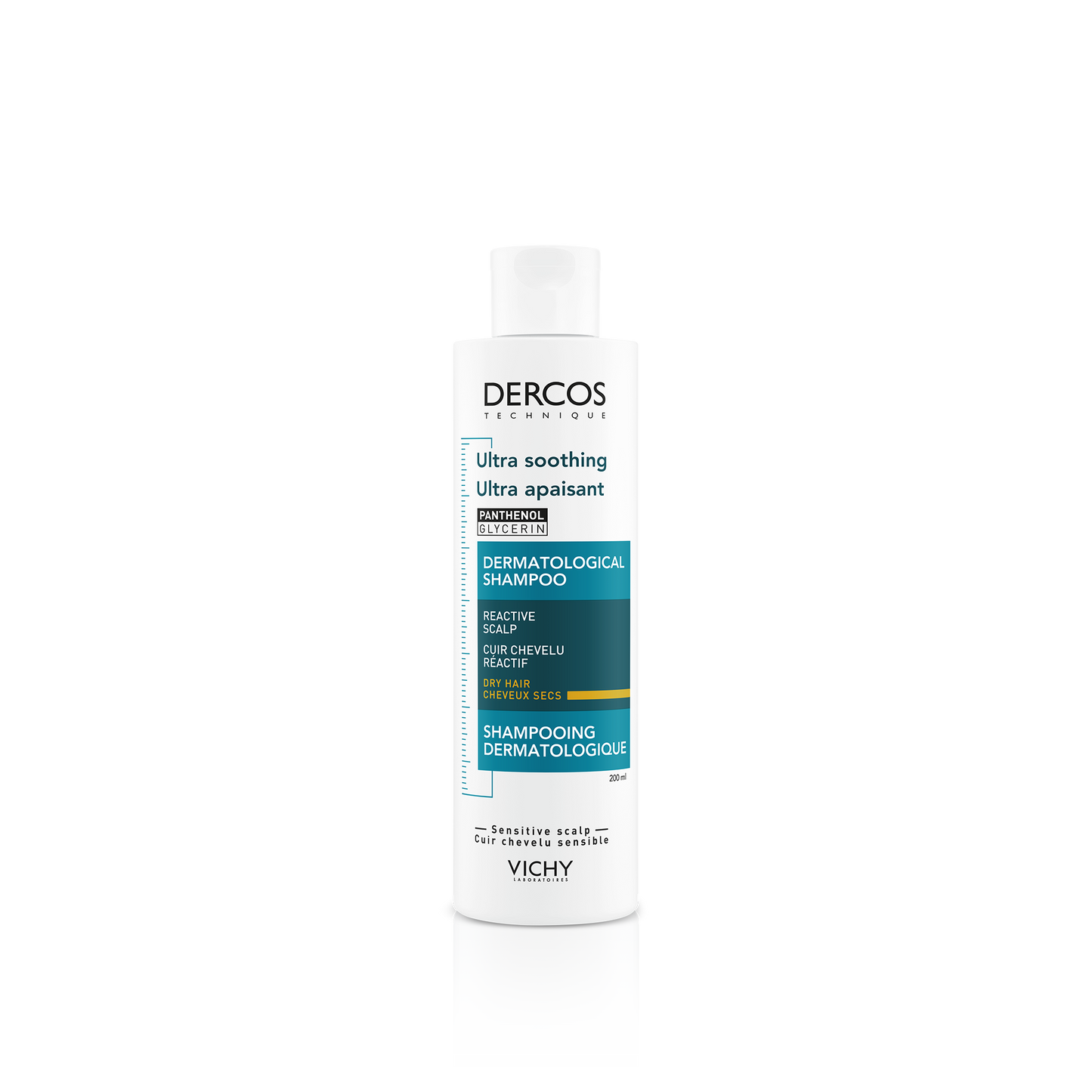 Vichy Dercos Champú Ultra Calmante Cabello Seco o Coloreado · 200 ml