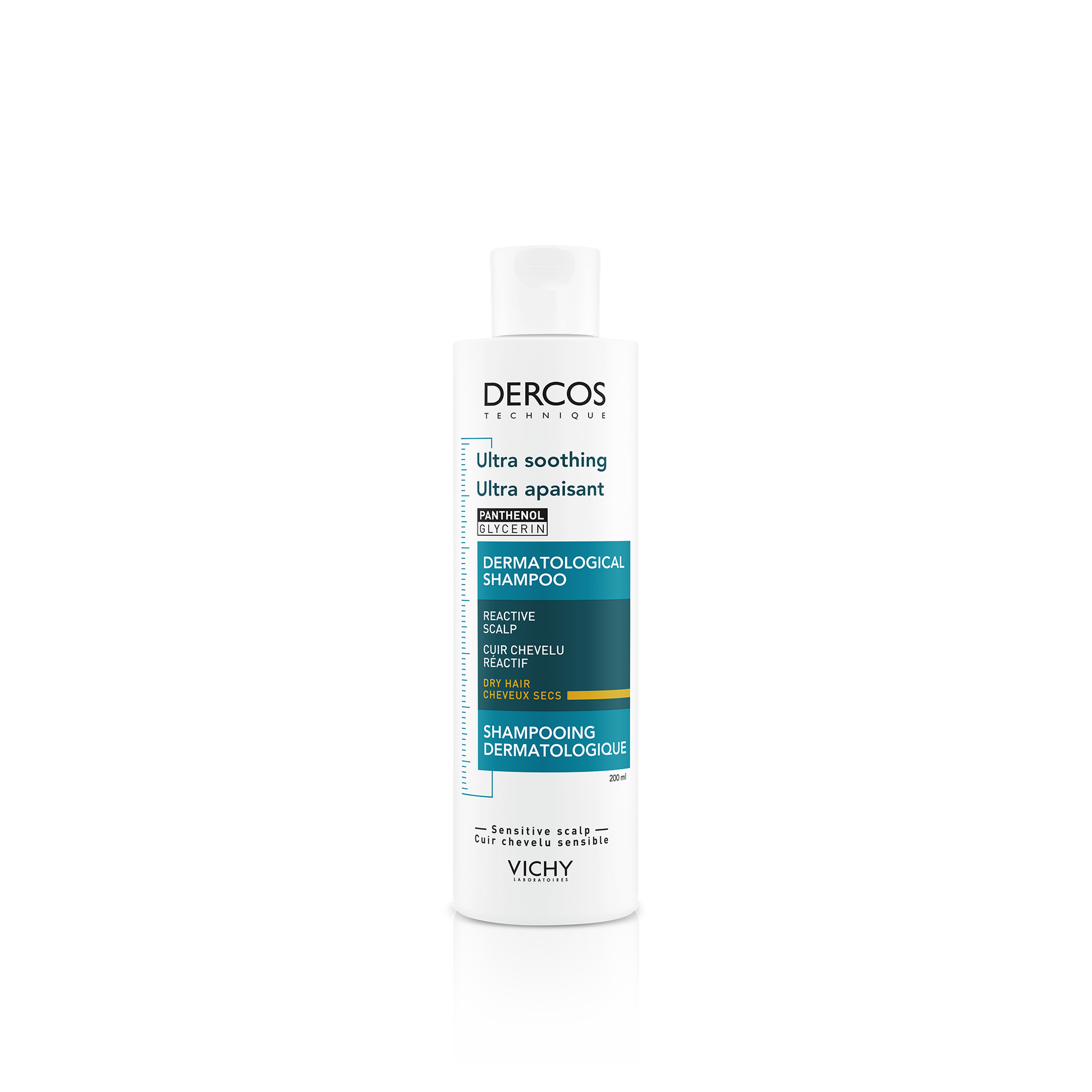 Vichy Dercos Champú Ultra Calmante Cabello Seco o Coloreado · 200 ml