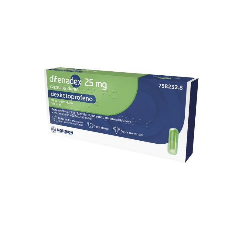 Difenadex 25 Mg 10 Capsulas (Blister (Al/