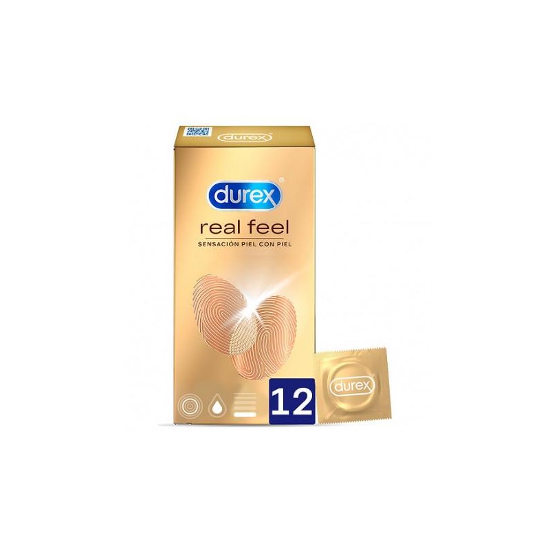 Durex Real Feel Preservativo Sin Latex 12
