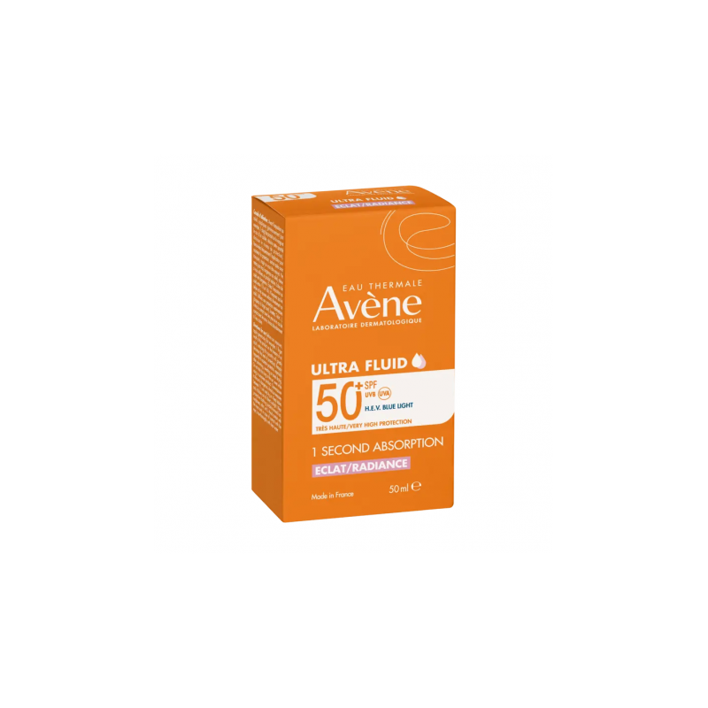 Eau Thermale Avène 1 Segundo Ultra Fluid Luminosidad SPF 50+ 1 Envase 50 ml
