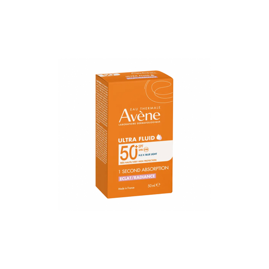 Eau Thermale Avène 1 Segundo Ultra Fluid Luminosidad SPF 50+ 1 Envase 50 ml