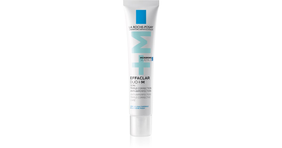 Tratamiento corrector desincrustante La Roche-Posay Effaclar Duo para piel con imperfecciones.