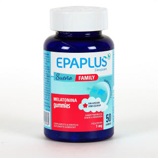 Gominolas de melatonina Epaplus Sleepcare para un sueño reparador familiar.