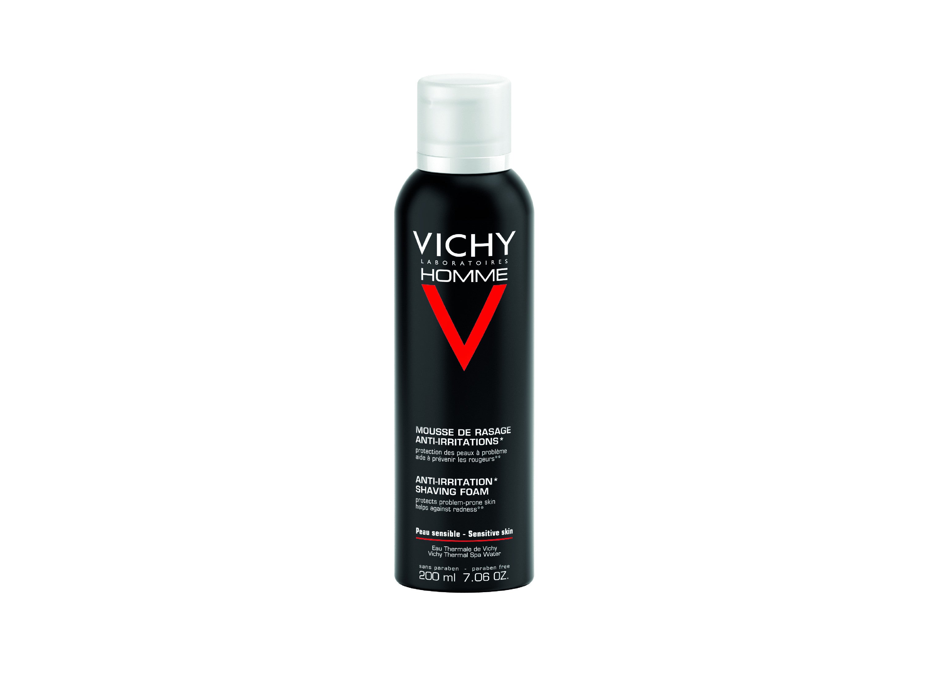 Vichy Homme Espuma de Afeitar Piel Sensible · 200 ml