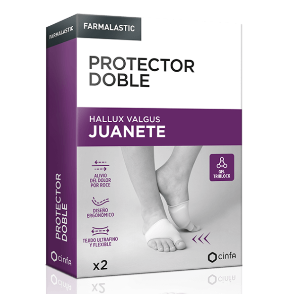 Protector Doble Juanete Farmalastic 2 Uni