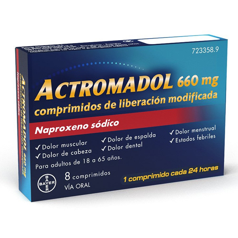 Actromadol 660 Mg 8 Comprimidos Liberacio