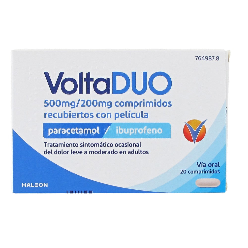Voltaduo 500 Mg/200 Mg 20 Comprimidos Rec