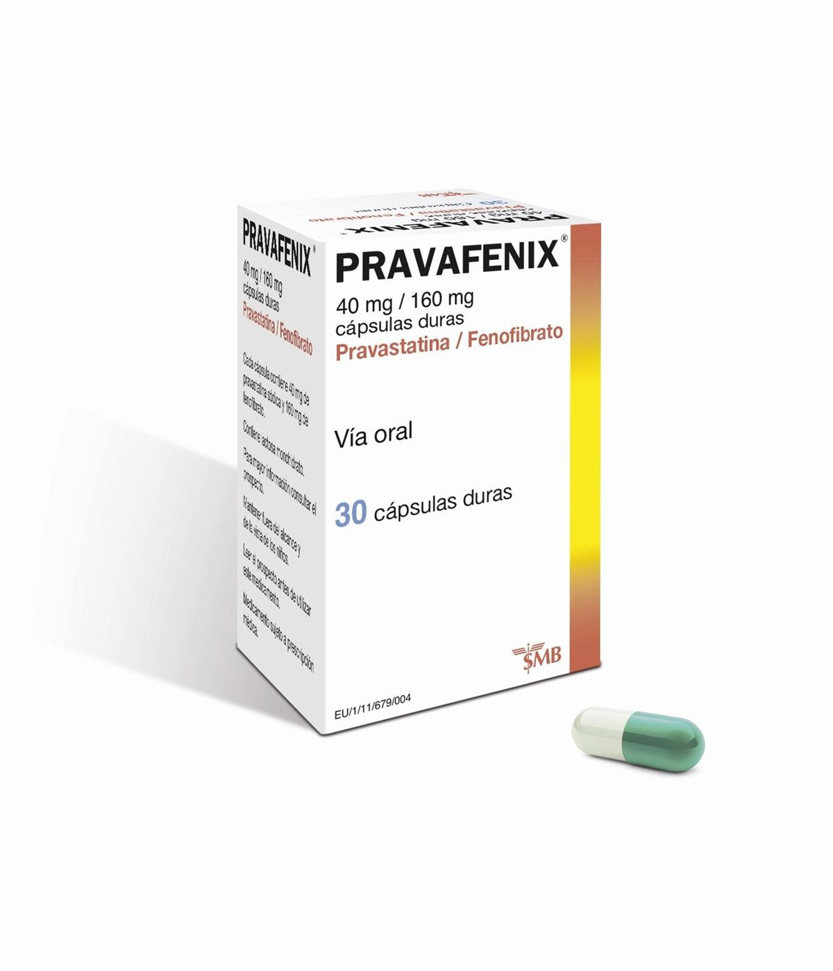 Pravafenix 40/160 Mg 30 Capsulas