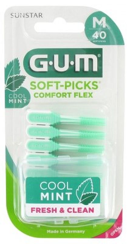 Soft Picks Comfort Flex Gum Mint 40 U