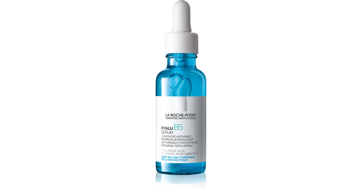 Frasco de La Roche-Posay Hyalu B5 Sérum Día, sérum facial con ácido hialurónico y vitamina B5 para h
