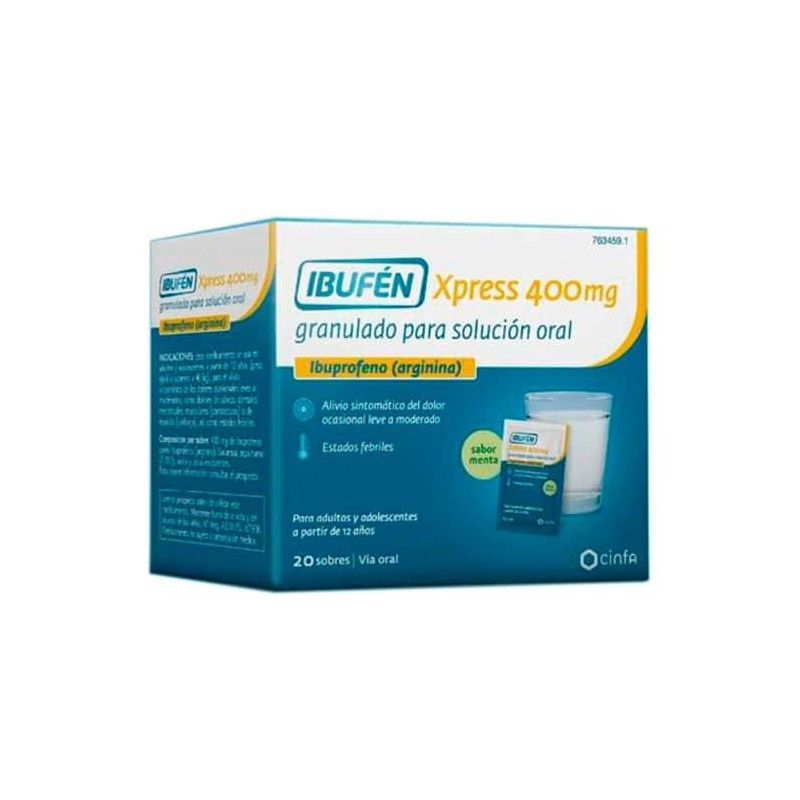 Ibufen Xpress 400 Mg 20 Sobres Granulado
