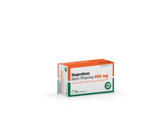 Ibuprofeno Kern 600 Mg 40 Compr Recub
