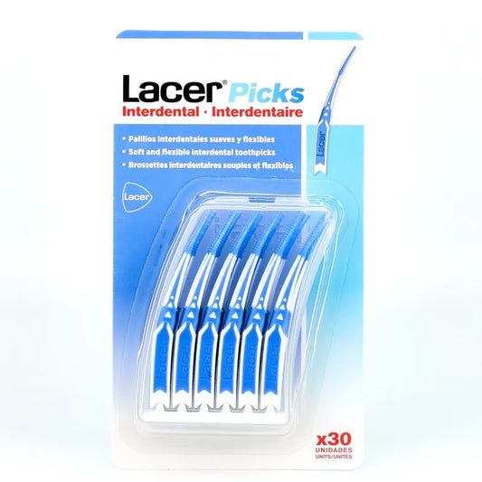 Pack de Lacer Picks Interdental, hilo dental para una limpieza bucal profunda.