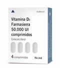 Vitamina D3 Farmasierra 50.000 Ui 4 Compr
