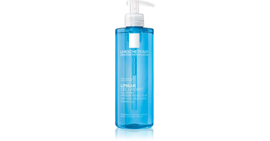 Botella de 1000 ML de La Roche-Posay Lipikar Gel Lavante, gel limpiador para pieles sensibles y seca