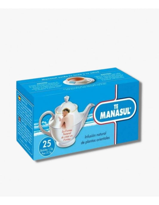 Caja de Manasul Té 25 Bolsitas, un suplemento para la energía y vitalidad de FlyFarma.