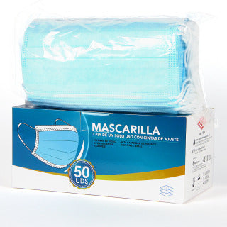 Mascarilla Quirurgica 3 Capa 50 U.
