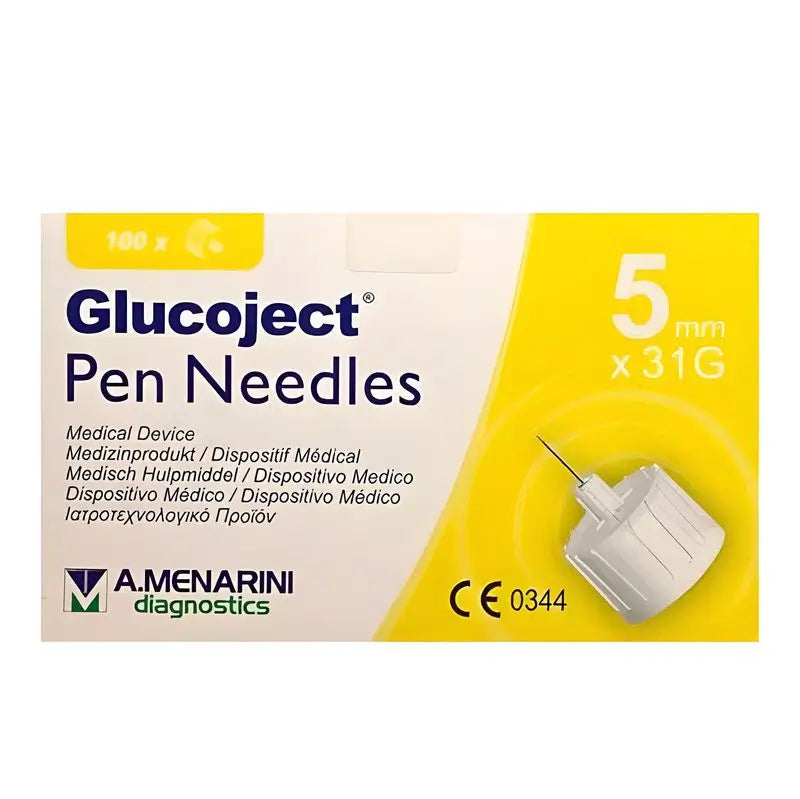 Aguja Insulina Menarini 5Mm 31G (Amarillo