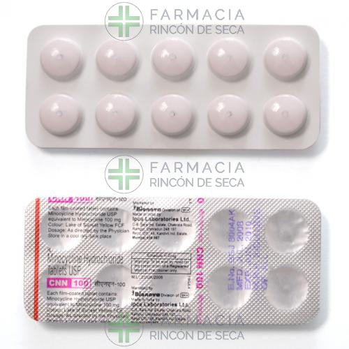 Minocin 100 Mg 12 Capsulas