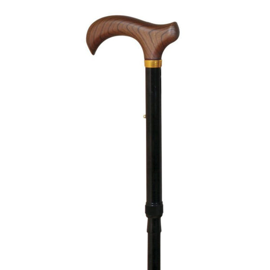 Muletilla Plegable Negro Puñ/Rect Baston