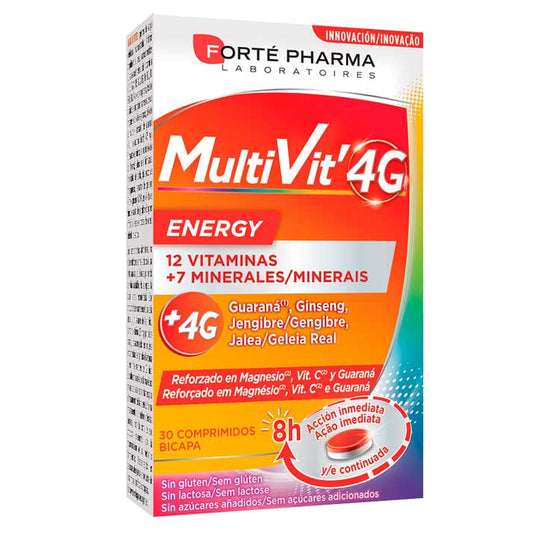 Multivit 4G Energia 30 Compr. Bicapa