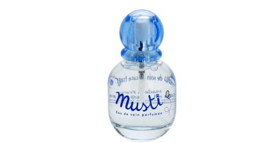 Pack Mustela Spray +50 para protección solar facial de bebés.
