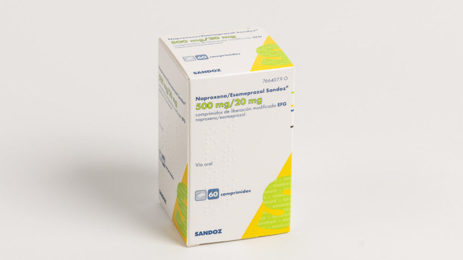 Naproxeno/Esomeprazol Sandoz Efg 500 Mg/2