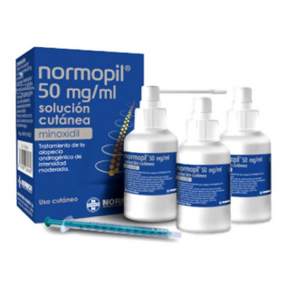 Normopil 50 Mg/Ml 3 Frascos Solucion Cuta