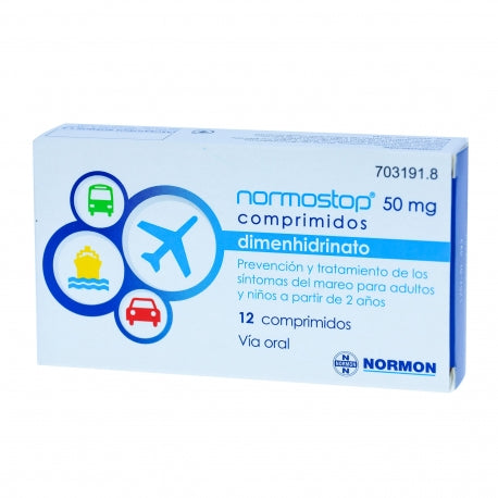 Normostop 50 Mg 12 Comprimidos Recubierto
