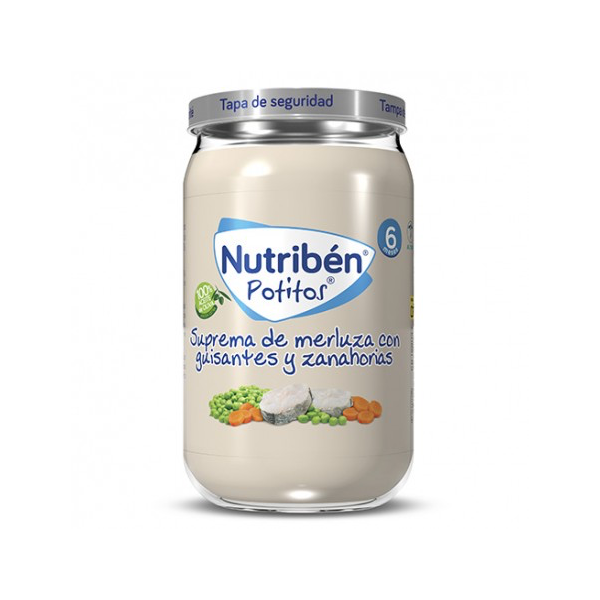 Nutriben Suprema De Merluza Con Guisantes