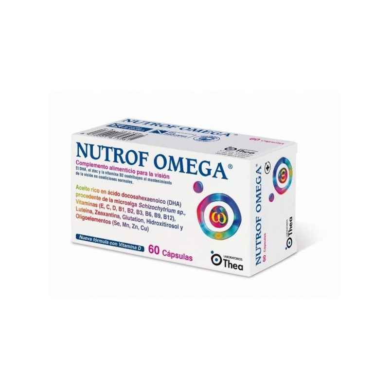 Envase de Nutrof Omega 36 Caps, suplemento para el cuidado de las articulaciones de FlyFarma.