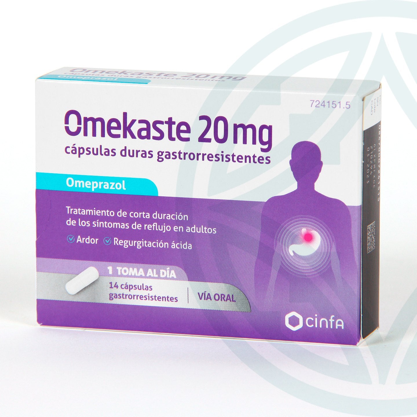 Omekaste 20 Mg 14 Capsulas Gastrorresiste