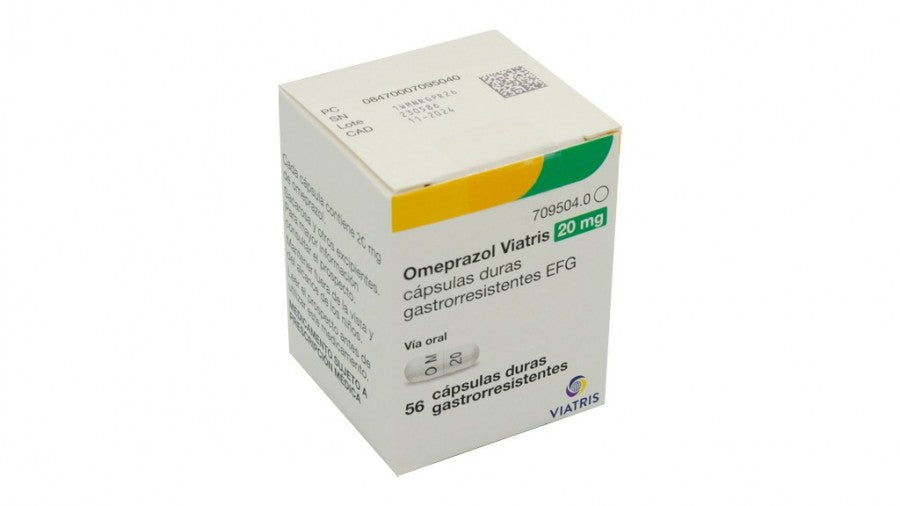 Omeprazol Mylan Efg 20 Mg 56 Capsulas Gas