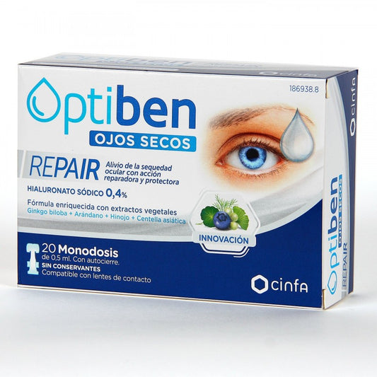 Optiben Ojos Secos Repair 20 Monodosis