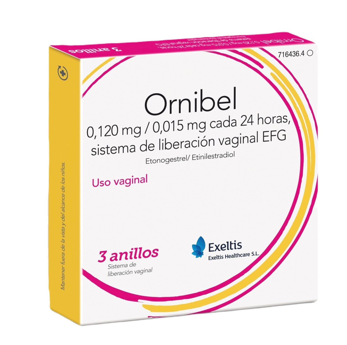 Ornibel Efg 0.12/0.015 Mg/24 H 3 Anillos
