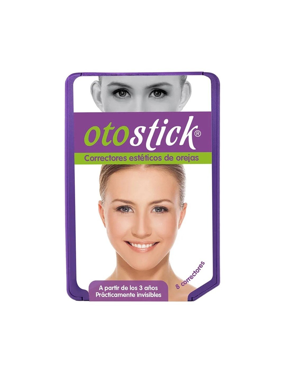 Corrector estético de orejas Otostick Pi para corregir la separación de las orejas.