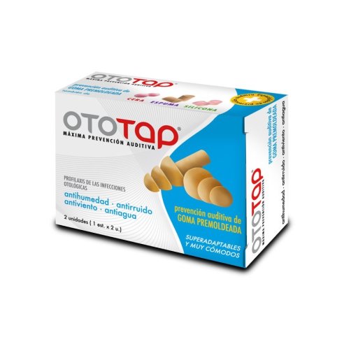 Tapones Oidos Oto-Tap Goma Premolde 2 U