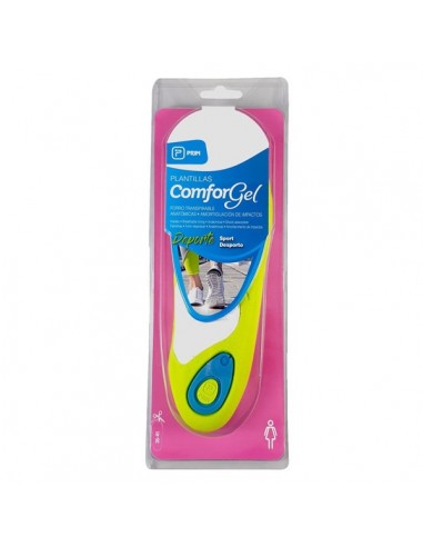 Plantillas deportivas Comforgel para mujer, 2 unidades, diseñadas para amortiguación y soporte en el