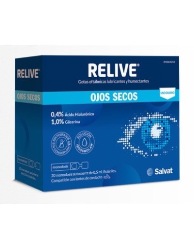 Relive Ojos Secos 20 Monodosis 0,5 Ml